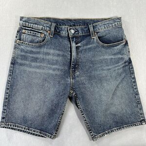 Levis Red Tab Men's 412 W36 Shorts Blue Denim Chino Jean Fade Wash Red Tab